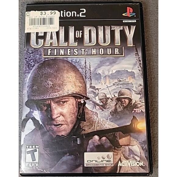 Call of Duty: Finest Hour PS2 2004 Sony PlayStation 2 Game GUC - Picture 1 of 5